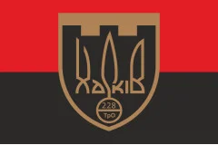 Флаг 228 ОБТрО (отдельный батальон Территориальной обороны) ВСУ. Вариант-07