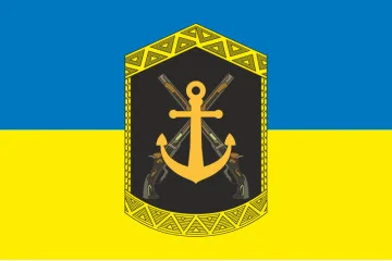 Флаг 203 ЦПСС (центр подготовки сержантского состава) ВМС Украины. Вариант-05