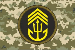 Прапор ВВП ФКМТ (Відділення військової підготовки Фахового коледжу морського транспорту) ВМС України. Вариант-06 Прапор ВВП ФКМТ (Відділення військової підготовки Фахового коледжу морського транспорту) ВМС України. Вариант-06