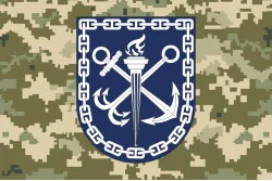 Флаг Института Военно-морских сил НУ «ОМА». Вариант-04 Флаг Института Военно-морских сил НУ «ОМА». Вариант-04