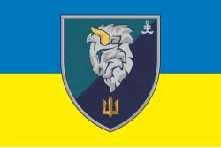 Флаг 1 БМП (батальон морской пехоты) 35 ОБрМП ВМС Украины. Вариант-07 Флаг 1 БМП (батальон морской пехоты) 35 ОБрМП ВМС Украины. Вариант-07