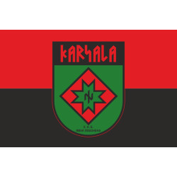 Прапор КНБ (Карельський національний батальйон) ЗСУ. Варіант-03