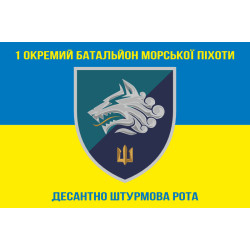 Флаг 1 ОБМП ВМС Украины, ДШР (десантно-штурмовая рота). Вариант-01 Флаг 1 ОБМП ВМС Украины, ДШР (десантно-штурмовая рота). Вариант-01