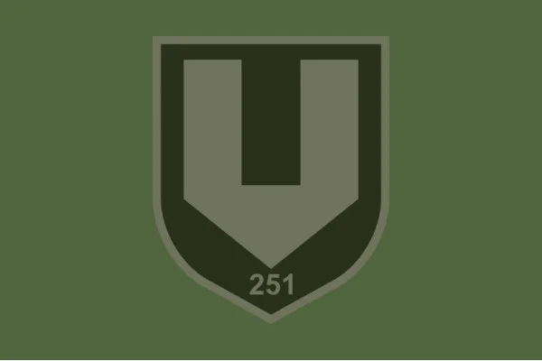 Флаг 251 ОБТрО (отдельный батальон Территориальной обороны) ВСУ. Вариант-20