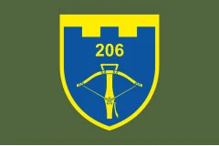 Флаг 206 ОБТрО (отдельный батальон Территориальной обороны) ВСУ. Вариант-13