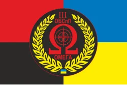Прапор 3 ОБСпП ( батальйон спеціального призначення) НГУ «Омега». Варіант-03