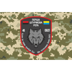 Флаг 46 ОБСпН ВСУ «Донбасс-Украина», Штурмовая рота. Вариант-04
