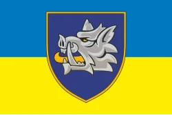 Прапор 153 ОМБр (окрема механізована бригада) ЗСУ. Варіант-07