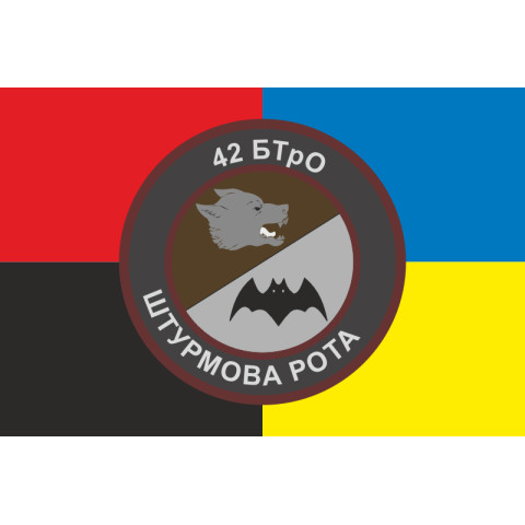 Прапор 42 БТрО (батальйон територіальної оборони) ЗСУ «Рух Опору», Розвідка. Варіант-03 Прапор 42 БТрО (батальйон територіальної оборони) ЗСУ «Рух Опору», Розвідка. Варіант-03