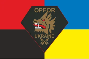 Прапор 214 ОСБ (окремий спеціальний батальйон) OPFOR ЗСУ. Варіант-06 Прапор 214 ОСБ (окремий спеціальний батальйон) OPFOR ЗСУ. Варіант-06