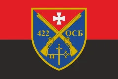 Флаг 422 ОСБ (отдельный стрелковый батальон) ВСУ. Вариант-03