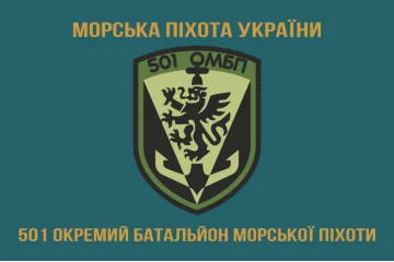 Флаг 501 ОБМП (отдельный батальон морской пехоты) ВМС Украины. Вариант-33 Флаг 501 ОБМП (отдельный батальон морской пехоты) ВМС Украины. Вариант-33