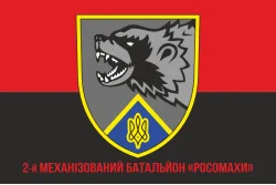 Прапор 2 механізованого батальйону ЗСУ «Росомахи» 67 ОМБр ДУК. Варіант-04
