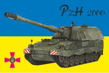 Прапор САУ «PzH 2000». Варіант-01