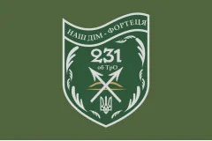 Флаг 231 ОБТрО (отдельный батальон Территориальной обороны) ВСУ. Вариант-03