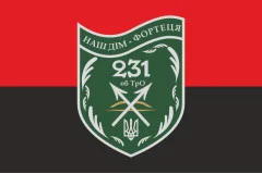 Флаг 231 ОБТрО (отдельный батальон Территориальной обороны) ВСУ. Вариант-07