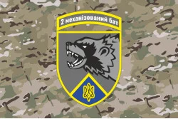 Прапор 2 механізованого батальйону ЗСУ «Росомахи» 67 ОМБр ДУК. Варіант-13 Прапор 2 механізованого батальйону ЗСУ «Росомахи» 67 ОМБр ДУК. Варіант-13