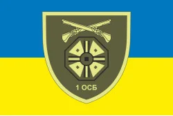 Флаг 1 ОСБ (отдельный стрелковый батальон) 66 ОМБр ВСУ. Вариант-01 Флаг 1 ОСБ (отдельный стрелковый батальон) 66 ОМБр ВСУ. Вариант-01