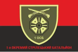 Флаг 1 ОСБ (отдельный стрелковый батальон) 66 ОМБр ВСУ. Вариант-04 Флаг 1 ОСБ (отдельный стрелковый батальон) 66 ОМБр ВСУ. Вариант-04