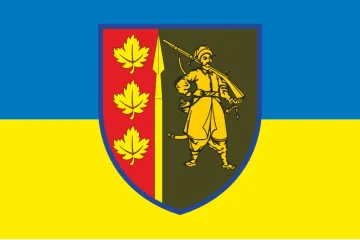 Прапор 65 ОМБр (окрема механізована бригада) ЗСУ. Варіант-06 Прапор 65 ОМБр (окрема механізована бригада) ЗСУ. Варіант-06
