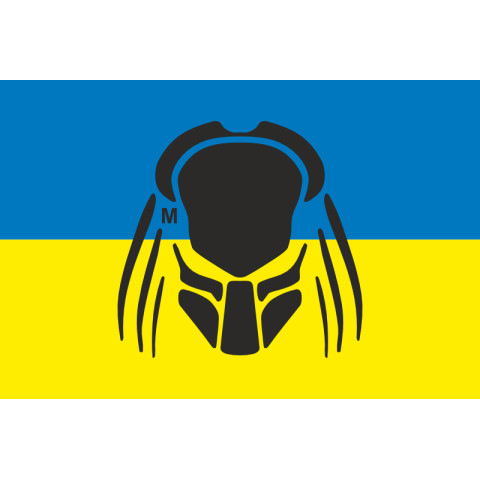 Флаг Патрульной полиции Украины «Хищник». Вариант-07 Флаг Патрульной полиции Украины «Хищник». Вариант-07