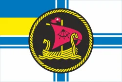 Прапор 27 ОДнРК (окремий дивізіон річкових катерів) ВМС України. Варіант-01