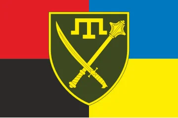 Прапор ОСУВ (Оперативно-стратегічне угруповання військ) «Таврія» ЗСУ. Варіант-05