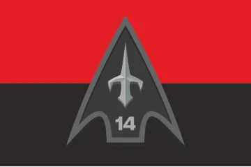 Флаг 14 ОПБпАК (отдельный полк беспилотных авиационных комплексов) ВСУ. Вариант-08 Флаг 14 ОПБпАК (отдельный полк беспилотных авиационных комплексов) ВСУ. Вариант-08