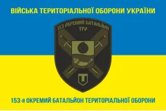Флаг 153 ОБТрО (отдельный батальон Территориальной обороны) ВСУ. Вариант-06