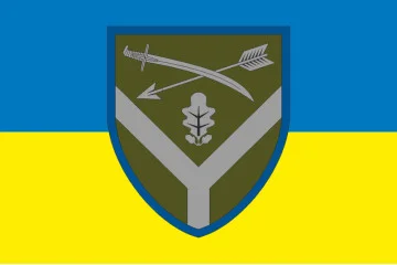 Прапор ОТУВ (Оперативно-тактичне угруповання військ) «Луганськ» ЗСУ. Варіант-07