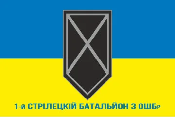 Флаг 1 СБ (стрелковый батальон) 3 ОШБр ВСУ. Вариант-02