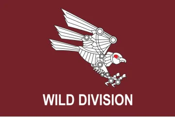 Флаг 82 ОДШБр ДШВ ВСУ, Рота ударных БПЛА «Wild Division». Вариант-02 Флаг 82 ОДШБр ДШВ ВСУ, Рота ударных БПЛА «Wild Division». Вариант-02