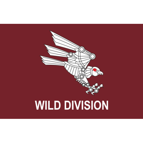 Флаг 82 ОДШБр ДШВ ВСУ, Рота ударных БПЛА «Wild Division». Вариант-02 Флаг 82 ОДШБр ДШВ ВСУ, Рота ударных БПЛА «Wild Division». Вариант-02