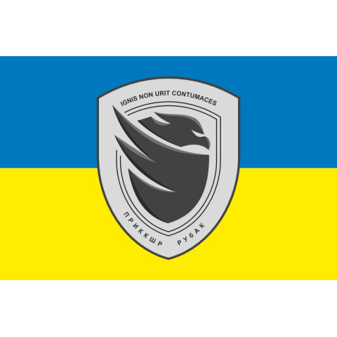 Прапор Розвідувально-ударної комендатури РУБАК «Фенікс». Варіант-01