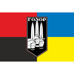 Флаг Штурмовой роты «Гонор» 59 ОМПБр ВСУ. Вариант-05