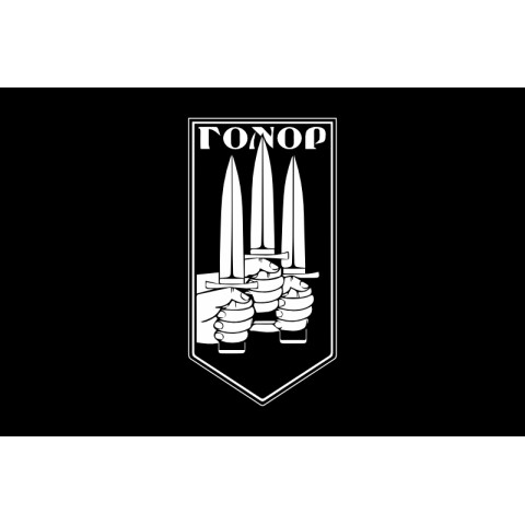 Флаг Штурмовой роты «Гонор» 59 ОМПБр ВСУ. Вариант-07