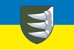 Прапор 156 ОМБр (окрема механізована бригада) ЗСУ. Варіант-01