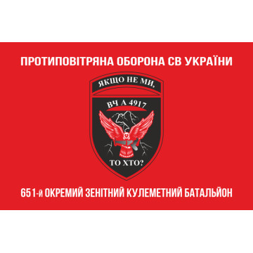 Флаг 651 ОЗПБ (отдельный зенитный пулеметный батальон) ВСУ. Вариант-04 Флаг 651 ОЗПБ (отдельный зенитный пулеметный батальон) ВСУ. Вариант-04