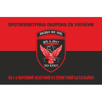 Флаг 651 ОЗПБ (отдельный зенитный пулеметный батальон) ВСУ. Вариант-08 Флаг 651 ОЗПБ (отдельный зенитный пулеметный батальон) ВСУ. Вариант-08