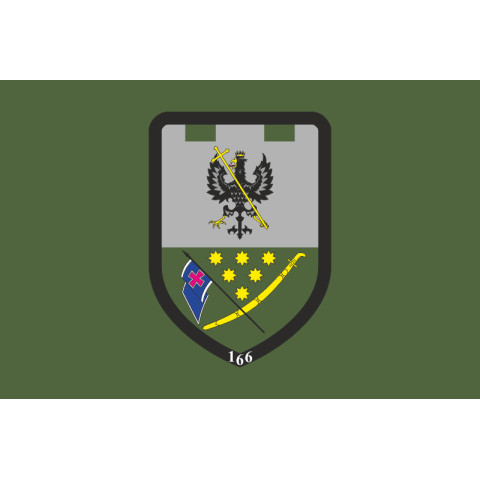 Прапор 166 ОБТрО (окремий батальйон Територіальної оборони) ЗСУ. Варіант-03 Прапор 166 ОБТрО (окремий батальйон Територіальної оборони) ЗСУ. Варіант-03