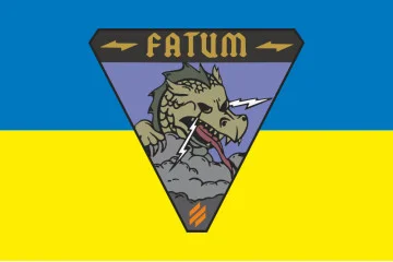 Прапор Розвідувального загону «Фатум» 3 ОШБр ЗСУ. Варіант-01 Прапор Розвідувального загону «Фатум» 3 ОШБр ЗСУ. Варіант-01