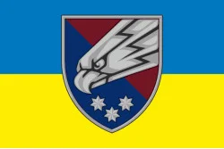 Прапор 25 ОПДБр ДШВ (Десантно-штурмові війська) ЗСУ. Варіант-10