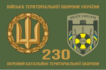 Прапор 230 ОБТрО (окремий батальйон Територіальної оборони) ЗСУ. Варіант-02 Прапор 230 ОБТрО (окремий батальйон Територіальної оборони) ЗСУ. Варіант-02