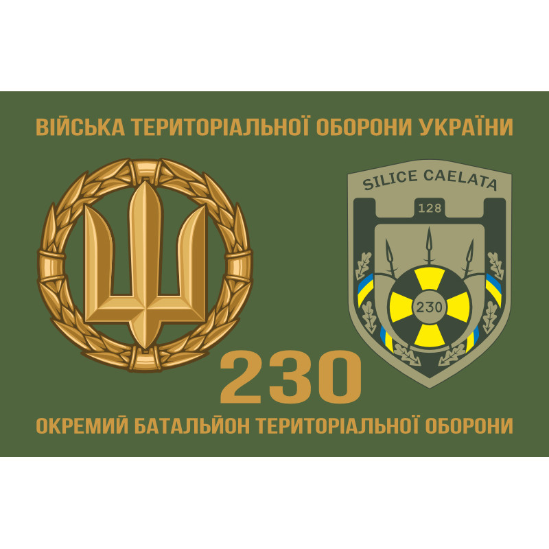 Флаг 230 ОБТрО (отдельный батальон Территориальной обороны) ВСУ. Вариант-02 Флаг 230 ОБТрО (отдельный батальон Территориальной обороны) ВСУ. Вариант-02