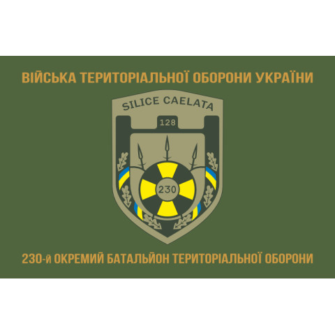 Флаг 230 ОБТрО (отдельный батальон Территориальной обороны) ВСУ. Вариант-04 Флаг 230 ОБТрО (отдельный батальон Территориальной обороны) ВСУ. Вариант-04