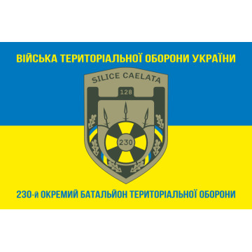 Флаг 230 ОБТрО (отдельный батальон Территориальной обороны) ВСУ. Вариант-06 Флаг 230 ОБТрО (отдельный батальон Территориальной обороны) ВСУ. Вариант-06