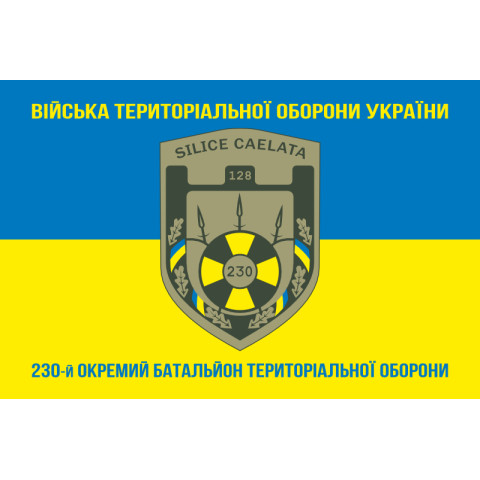 Флаг 230 ОБТрО (отдельный батальон Территориальной обороны) ВСУ. Вариант-06 Флаг 230 ОБТрО (отдельный батальон Территориальной обороны) ВСУ. Вариант-06