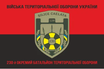 Прапор 230 ОБТрО (окремий батальйон Територіальної оборони) ЗСУ. Варіант-08 Прапор 230 ОБТрО (окремий батальйон Територіальної оборони) ЗСУ. Варіант-08