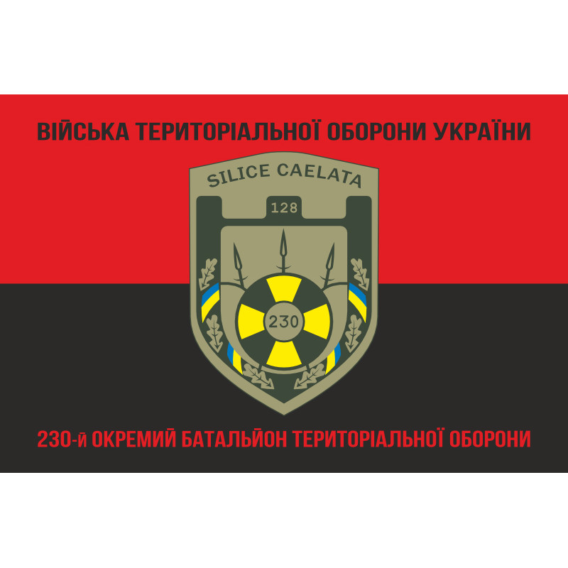 Флаг 230 ОБТрО (отдельный батальон Территориальной обороны) ВСУ. Вариант-08 Флаг 230 ОБТрО (отдельный батальон Территориальной обороны) ВСУ. Вариант-08