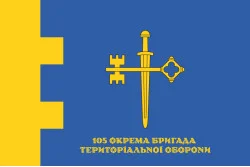 Прапор 105 ОБрТрО ЗСУ (окрема бригада територіальної оборони). Варіант-11